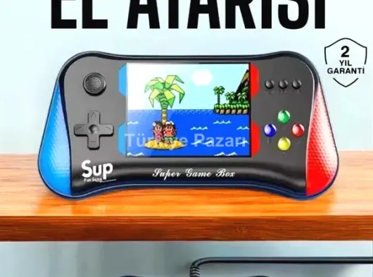 Retro 500 Oyunlu Nostaljik Oyunlu El Atari Gamebox Oyun Konsolu Çift Destekli
