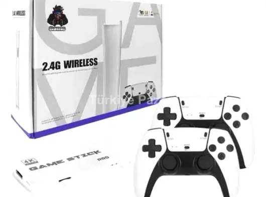 3D 4K 2000 Oyunlu Game Stick Oyun Konsolu Çift Konsol