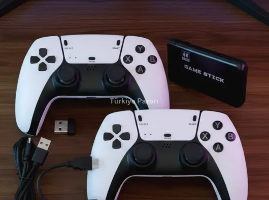 Retro Atari ve Konsol Oyunları Destekli 4K Game Stick