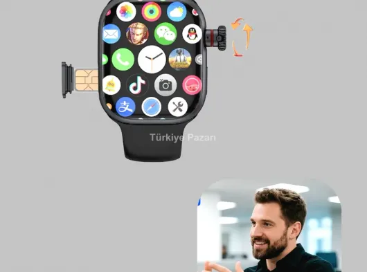 SIM Kartlı GPS Destekli Akıllı Saat Sesli Görüşmeli Yeni Nesil