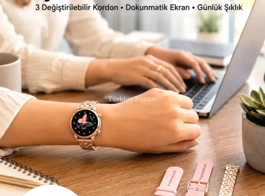 Akıllı Saat – Dokunmatik Ekran, Spor Modu ve Kalp Atış Sensörü Yeni Nesil