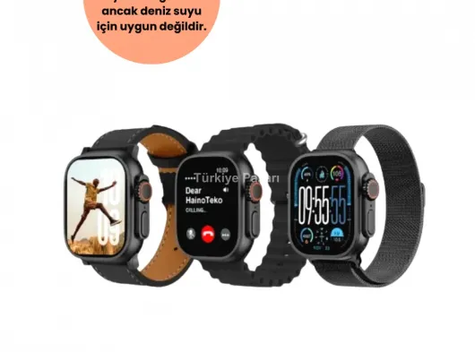 AMOLED Akıllı Saat 49mm Bluetooth Arama Spor ve Sağlık Yeni Nesil