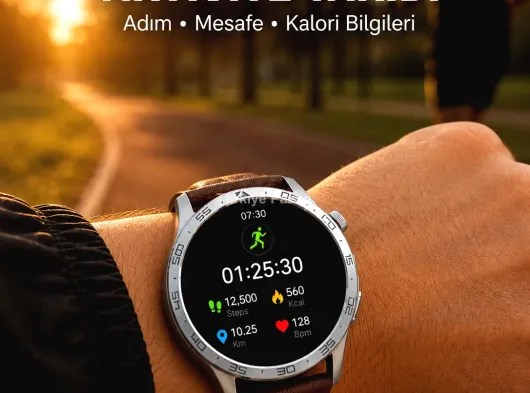 Bluetooth Bağlantılı Günlük Yaşam ve Spor Takip Akıllı Saati