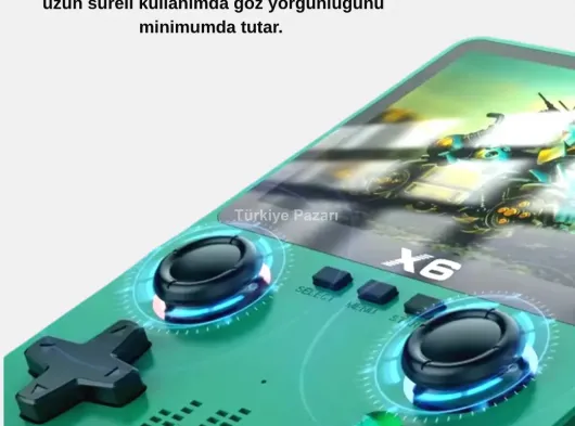 3.5 İnç IPS Ekranlı Taşınabilir Oyun Konsolu Ergonomik Çift Tetikli