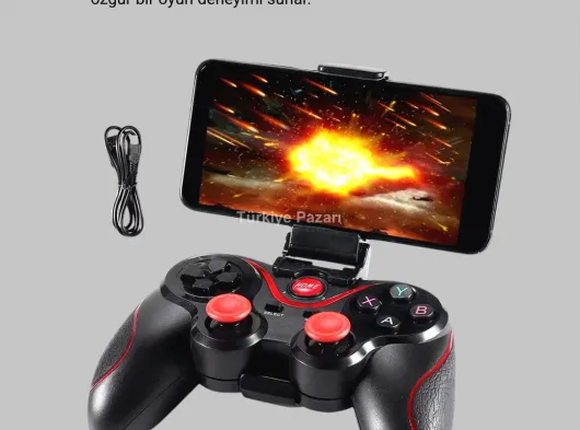 Bluetooth Gamepad Kablosuz Oyun Kumandası Tek Cihaz Destekli
