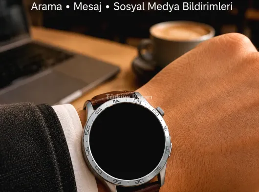 Akıllı Saat 7 Kordon Hediyeli Takvim Alarm Nabız Ölçer Bildirim Görme Sesli Görüşme