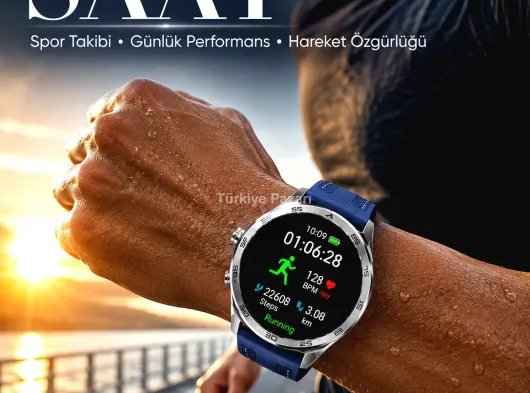 Günlük Kullanıma Uygun Suya Dayanıklı AMOLED Akıllı Saat