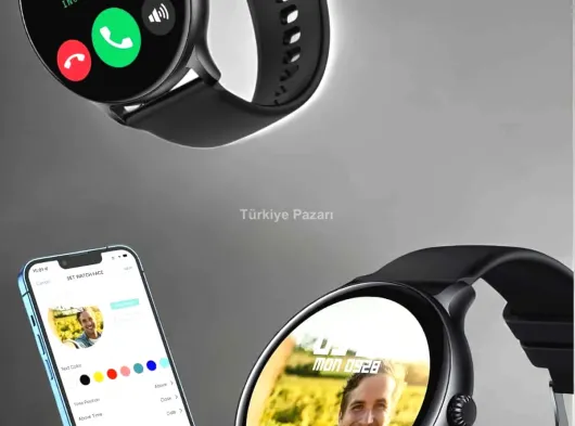 Akıllı Saat Sesli Görüşme Bluetooth Bağlantılı 3 Kordonlu