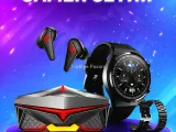 Akıllı Saat ve Bluetooth Kulaklık Seti AMOLED Ekran Uzun Batarya ve Kablosuz Kullanım