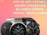Akıllı Saat ve Bluetooth Kulaklık Seti AMOLED Ekran Uzun Batarya ve Kablosuz Kullanım