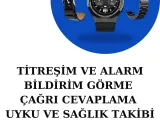 Kablosuz Bluetooth Bağlantılı Kulaklık ve Dokunmatik Ekran Akıllı Saat Arama Cevaplama