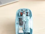 Bluetooth 5.2 ve 2.4G USB Kablosuz Mouse Pilli Mavi Tasarım