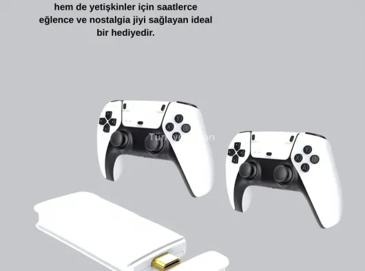 HDMI Çıkışlı Kablosuz 2 Kollu 4K Retro Oyun Kutusu