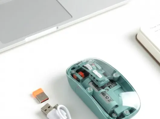 Pilli Kablosuz Mouse Bluetooth ve USB Uyumlu Sessiz Tıklama