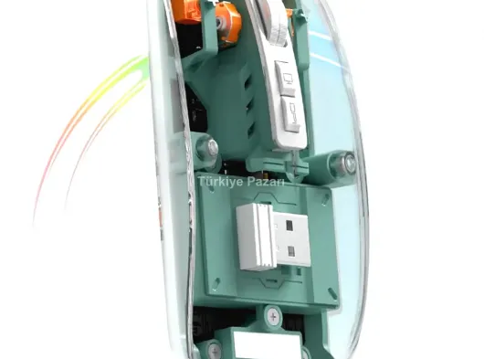 Pilli Kablosuz Mouse Bluetooth ve USB Uyumlu Sessiz Tıklama