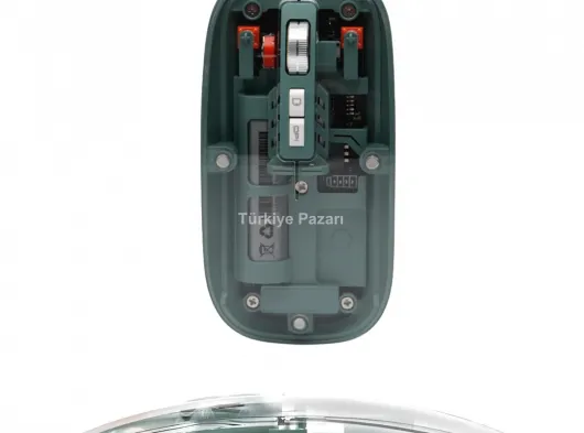 Pilli Kablosuz Mouse Bluetooth ve USB Uyumlu Sessiz Tıklama