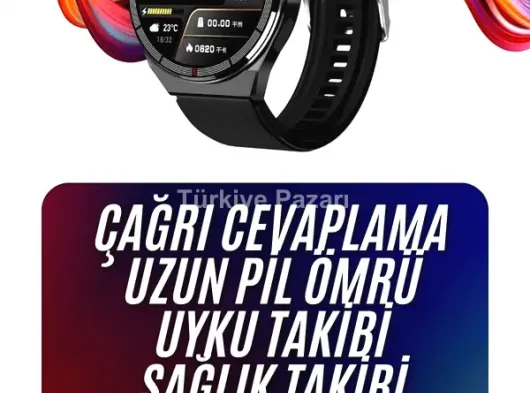 Akıllı Saat Yeni Nesil Bluetooth Bağlantılı Uyku Sağlık Takibi GPS Ve NFC Uyumlu