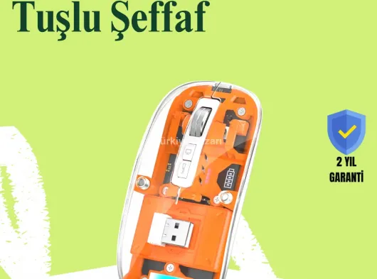 Kablosuz, Sessiz, Ergonomik ve Şarjlı Fare - Gelişmiş Çoklu Cihaz Desteği