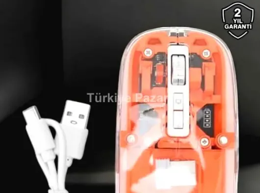 Kablosuz Mouse Fare 5.0 Bluetooth Bağlantılı USB Girişli