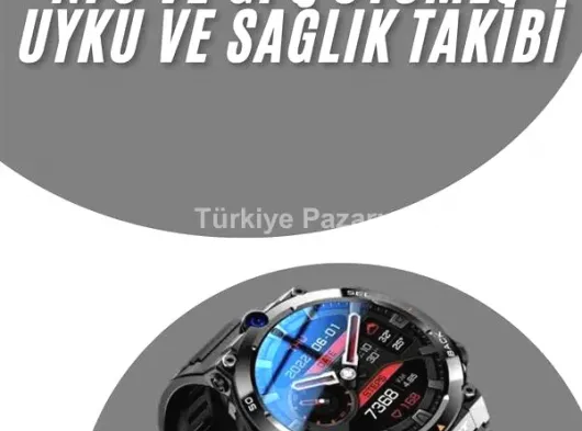 Akıllı Saat Yeni Model Sesli Asistan Bildirim Görme Bluetooth Bağlantılı Müzik Dinleme