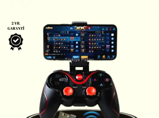 Çift Analog Joystick ve 14 Tuşlu Bluetooth Oyun Kumandası