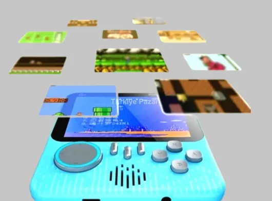 TV Bağlantılı Çift Oyunculu Şarjlı Retro Gamepad Seti