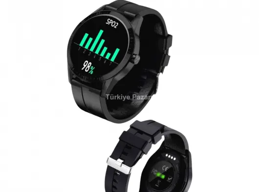AMOLED Ekranlı Smartwatch – 3 Kordonlu, Kalp Atış & Uyku Takipli Akıllı Saat