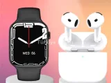3.Nesil TWS Bluetooth Kulaklık ve Dokunmatik Ekran Akıllı Saat Sesli Görüşme
