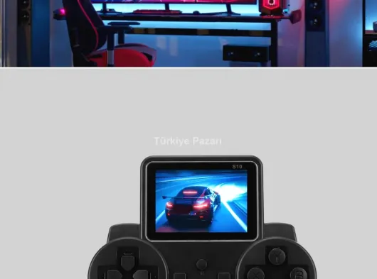 Orijinal 2025 S10 Gamepad 520 Oyunlu HDMI TV Bağlantılı A Kalite Atari