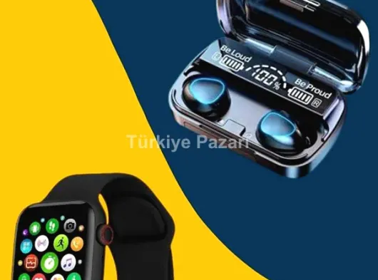 Kaliteli Akıllı Saat ve Kaliteli Bluetooth Kulaklık ANC Özelliği Uzun Pil Ömrü