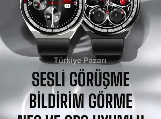 AMOLED Ekranlı Türkçe Menülü Akıllı Saat Bluetooth Görüşmeli