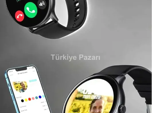Akıllı Saat Sesli Görüşme Bluetooth Bağlantılı 3 Kordonlu
