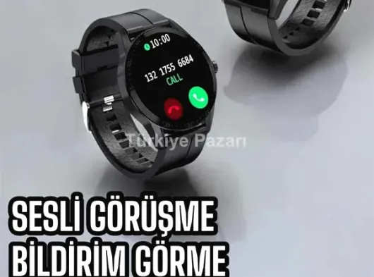 Akıllı Saat Sesli Görüşme Bluetooth Bağlantılı 3 Kordonlu