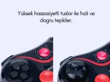 Şarj Edilebilir Kablosuz Oyun Kumandası Yüksek Performanslı