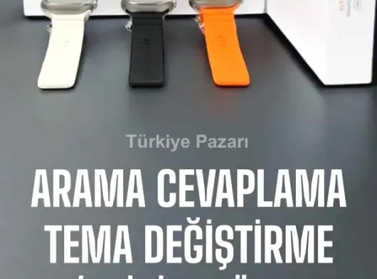 Akıllı Saat Yeni Nesil Sesli Asistan Uyku ve Sağlık Takibi Adımsayar