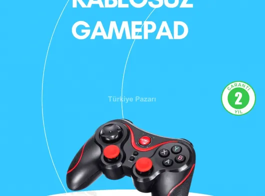 Uzun Pil Ömürlü Kablosuz Oyun Kumandası PC Telefon Tablet İçin