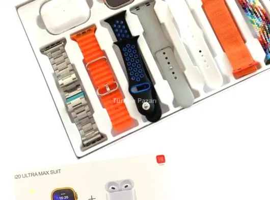 9 Ultra Akıllı Saat 49mm 2inç Ekran 7 Kordonlu ve Bluetooth Kulaklık