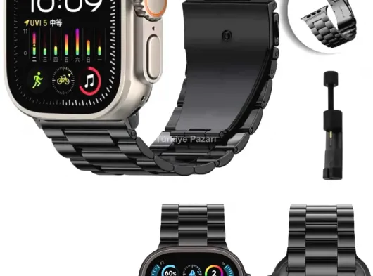 Akıllı Saat Arama Konuşma GPS ve NFC Özelliği 3 Kordonlu Amoled Ekran
