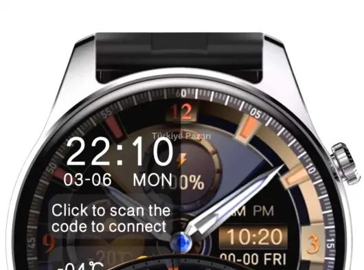 Yuvarlak Kasa 46mm Akıllı Saat Android Ve IOS Uyumlu Uyku ve Sağlık Takibi
