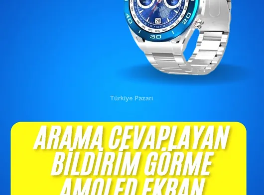 2025 Model Yuvarlak Ekran Android ve İOS Uyumlu GPS Takibi Yapabilen Akıllı Saat