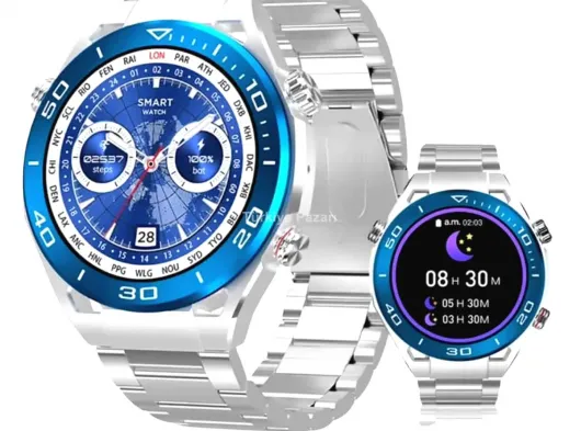 2025 Model Yuvarlak Ekran Android ve İOS Uyumlu GPS Takibi Yapabilen Akıllı Saat