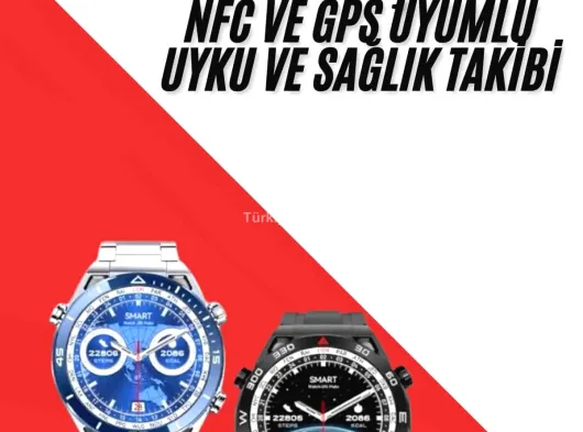 Akıllı Saat 1.62 İnç Ultimate Nabız Sensörlü Sesli Görüşme Yapabilen