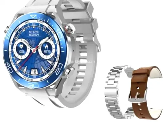 Akıllı Saat 1.62 İnç Ultimate Nabız Sensörlü Sesli Görüşme Yapabilen