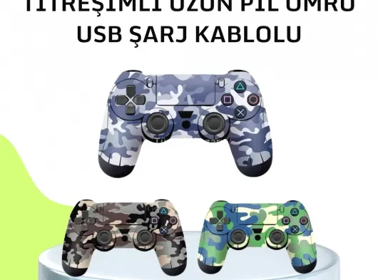 Uzun Pil Ömürlü Oyun Kolu – USB ile Hızlı Şarj Desteği