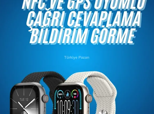 Akıllı Kol Saat Amoled Ekran Android ve İOS Uyumlu Arama Konuşma