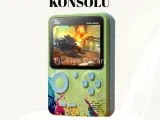 SUP Retro El Konsolu – 500 Oyun, TV Bağlantılı, 3 İnç Ekranlı Şarjlı Mini Atari