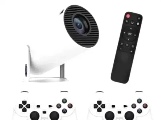4K Wireless Çift Kollu Kumandalı Oyun Projeksiyonu Retro Video Oyunu
