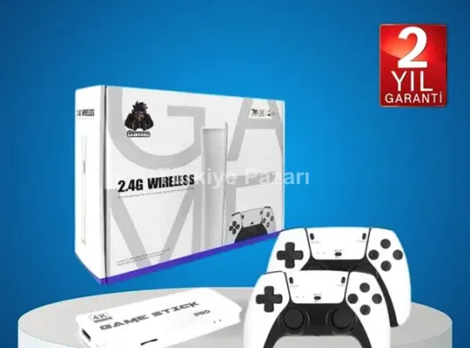 2.4 GHZ Oyun Konsolu Çift Konsol 4K Ultra Hd Game Stick