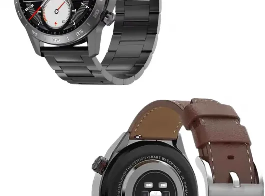 Erkeklere Özel Akıllı Saat Çelik Kordon Bluetooth Bağlantılı İOS ve Android Uyumlu
