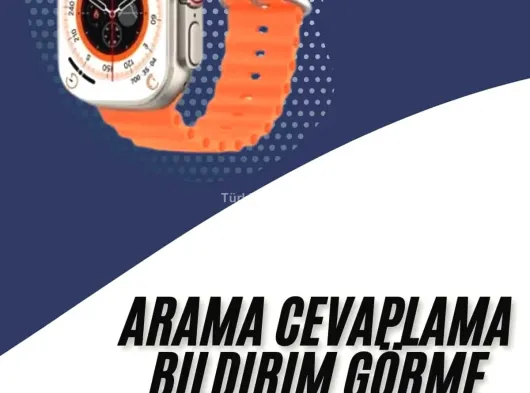 2025 Model Akıllı Saat Çift Kordon Ios Ve Android Arama Cevaplama Sesli Asistan
